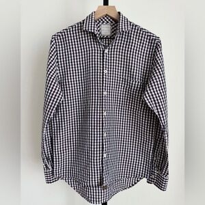 Classic Navy, Pink and White Gingham Men's Shirt